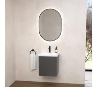 Villeroy & Boch Embrace Meuble avec lave-mains et miroir, 4306FFRW+B90800VR+A4716000,