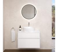 Villeroy & Boch Embrace Meuble avec vasque et miroir, 5A5840RW+A95500DH+A4726000,