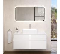 Villeroy & Boch Embrace Meuble avec vasque et miroir, 5A6156R1+A95700DH+A4731200,