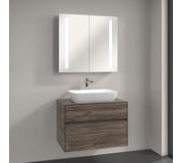 Villeroy & Boch Embrace Vasque avec meuble Embrace et armoire de toilette My View 14, 41725801+A95500RK+A4218000, My View 14