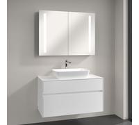 Villeroy & Boch Embrace Vasque avec meuble Embrace et armoire de toilette My View 14, 41725801+A95600DH+A4221000, My View 14