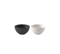 VILLEROY & BOCH Ensemble de 2 bols à céréales 430ml MANUFACTURE - MICKEY MOUSE Noir/Blanc noir