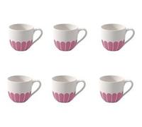 Villeroy & Boch - Fleur cassis tasse à expresso rose, résist. lave-vaisselle/four à micro-ondes, petite tasse à expresso ou petit café, petite tasse à café, vaisselle motif floral, Porcelaine Premium
