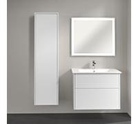 Villeroy & Boch Finero armoire haute C53200DH 404 x 1546 x 352 mm, Glossy White , charnière à gauche