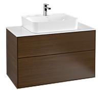 Villeroy & Boch Finion Élément bas F10100GN 100x60,3x50,1cm, plaqué noyer