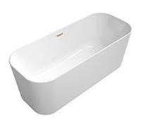 Villeroy & Boch Finion baignoire en îlot 177FIN7N200V301 170x70cm, arrivée d'eau, Emotion, blanc , champagne
