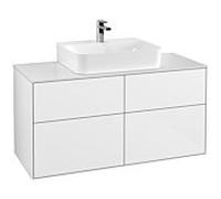 Villeroy & Boch Finion Élément bas G13100GF 120x60,3cm, Glossy White Laque