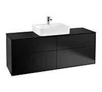 Villeroy & Boch Finion Élément bas G19200PD 160x60,3cm, Black Matt Lacquer