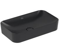 Villeroy & Boch Finion lavabo 60x35 cm rectangulaire à poser noir mat 414361R7