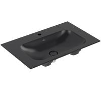 Villeroy & Boch Finion lavabo 80x50 cm rectangulaire de meuble noir mat 416484R7
