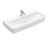 Villeroy & Boch Finion Lavabo à poser face inférieure meulée 100x47cm avec 1 trou pour robinetterie ceramic+ avec trop-plein caché blanc 41681br1