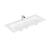 Villeroy & Boch Finion lavabo-plan - 1 trou de robinet 120x50cm - Ceramic+ sans trop-plein stone white 4164c2rw