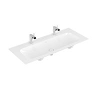 Villeroy & Boch Finion lavabo pour meuble - avec 2 trous de robinetterie 120x50cm - Ceramic+ sans trop-plein stone white 4164c1rw