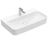 Villeroy & Boch Finion lavabo, sans trop-plein, 1 trou pour robinet, partie inférieure polie, 800x470mm, 41688LR1, Couleur: Céramique blanche Plus