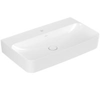 Villeroy & Boch Finion lavabo, trop-plein caché, 1 trou pour robinet, dessous poncé, 800x470mm, 41688CR1, Couleur: Céramique blanche Plus