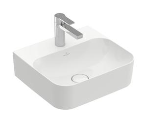 Villeroy & Boch Finion lave-mains 1 trou de robinet 43x39cm - ceramic+ sans trop-plein blanc 436443r1