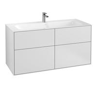 Villeroy & Boch Finion meuble sous-lavabo - 119.6x59.1cm - 4 tiroirs White mat f05000mt