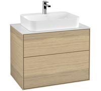 Villeroy und Boch Finion Villeroy und Boch G34100PC 80x60,3cm, Emotion, plaque de finition blanc mat, Oak Veneer