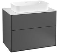 Villeroy und Boch Finion Villeroy und Boch G22100GK 80x60,3cm, Emotion, plaque de finition blanc mat, anthracite mat