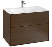 Villeroy & Boch Finion meuble sous-lavabo - avec 2 tiroirs 79.6x59.1x49.8cm - pour lavabo-meuble 4164 80/81/84 noyer f01000gn