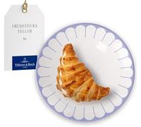 Villeroy & Boch - Fleur bleu assiette pour le petit-déjeuner bleue, rés. lave-vaisselle/micro-ondes, ass. à dessert, pte assiette pr petit-déjeuner, desserts et snacks, ass. à gâteau, Porcel. Premium