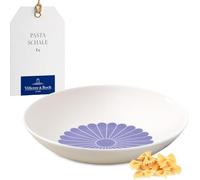 Villeroy & Boch - Fleur bleu bol à pâtes bleu, résist. lave-vaisselle/micro-ondes, bol pour pâtes, nouilles, bowls et salades, assiette creuse à pâtes, assiette à pâtes, assiette, Porcelaine Premium