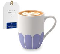 Villeroy & Boch - Fleur bleu mug à anse bleu, résistant lave-vaisselle/micro-ondes, mug pour le café et les boissons chaudes, tasse à thé, tasse à poignée, mug à café, Porcelaine Premium