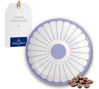 Villeroy & Boch Sous-tasse à café Fleur bleu – Porcelaine, bleue, rés. lave-vaisselle/micro-ondes