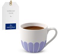 Villeroy & Boch - Fleur bleu tasse à expresso bleue, rés. lave-vaisselle/four à micro-ondes, petite tasse à expresso ou petit café, petite tasse à café, vaisselle motif floral, Porcelaine Premium
