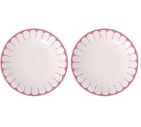 Villeroy & Boch - Fleur cassis assiette plate rose, rés. lave-vaisselle/micro-ondes, ass. en porcel. pr plats principaux, grde assiette, vaisselle en céramique empilable, assiette, Porcelaine Premium