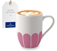 Villeroy & Boch - Fleur cassis mug à anse rose, rés. lave-vaisselle/micro-ondes, mug pour le café et les boissons chaudes, tasse à thé, tasse à poignée, mug à café, Porcelaine Premium