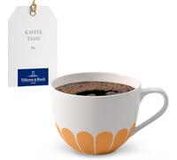 Villeroy & Boch - Fleur soleil tasse à café jaune, rés. lave-vaisselle/four à micro-ondes, tasse pr café/thé, mug à café, mug motif floral orange, tasse à cappuccino, tasse à thé, Porcelaine Premium