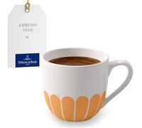 Villeroy & Boch - Fleur soleil tasse à expresso jaune, résist. lave-vaisselle/four à micro-ondes, petite tasse à expresso ou petit café, petite tasse à café orange, motif floral, Porcelaine Premium