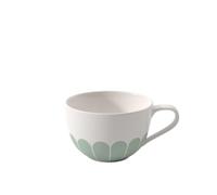 Villeroy & Boch - Fleur tasse à cappuccino, dimensions : env. 14,5 נ11 נ7 cm, vert, lave-vaisselle et four à micro-ondes, décor floral, tasse à café en porcelaine Premium