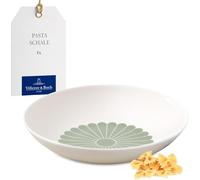 Villeroy & Boch - Fleur vert bol à pâtes vert, résist. lave-vaisselle/micro-ondes, bol pour pâtes, nouilles, bowls et salades, assiette creuse à pâtes, assiette à pâtes, assiette, Porcelaine Premium