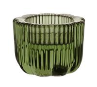 Villeroy & Boch - Fleur Vert bougeoir 2 en 1, résistant au lave-vaisselle, bougeoir en verre bleu pour bougies à chauffe-plat et bougies à tige/bougies piliers, fait main, déco d’intérieur, verre