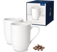 Villeroy & Boch For Me Mug à café, Lot de 2, 370 ml, Porcelaine Premium, Blanc