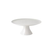 Villeroy & Boch For Me Plat à gâteau sur Pied 30 cm, Porcelaine Premium, Blanc