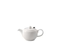 Villeroy & Boch - For Me Théière avec couvercle et filtre, blanche, en porcelaine premium, adaptée au lave-vaisselle, 450 ml