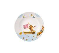 Villeroy & Boch Happy as a Bear Assiette plate pour enfants, 21,5 cm, Porcelaine Premium, Blanc/Multicolore