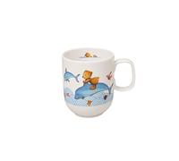 Villeroy & Boch Happy as a Bear Mug pour enfants avec anse, 250 ml, Porcelaine Premium, Blanc/Multicolore
