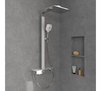 Villeroy & Boch Infinity Showers Colonne de douche en applique avec bec déverseur, Mitigeur thermostatique, TVS11000500061,