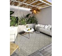 Villeroy & Boch Julie Tapis d'intérieur et d'extérieur Moderne tissé à Plat - Effet très Profond - Certifié Öko-Tex - Résistant aux intempéries et aux UV - pour Balcon, terrasse, Jardin - Marron