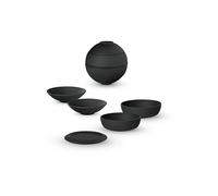 Villeroy & Boch - La petite Boule black, ensemble de vaisselle en porcelaine, ensemble de coupes, 5 pcs Ensemble à servir, 14 cm Ø, résistant au lave-vaisselle, convient au four à micro-ondes, noir