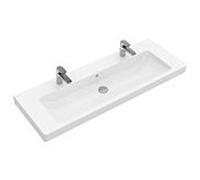 Villeroy & Boch lavabo Subway 2.0 7176D2R1 130 x 47 cm, Ceramicplus blanc, 2 trous robinetterie