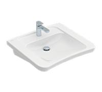 Villeroy & Boch Lavabo Vita Architectura 517868T2 650 x 550 mm Blanc AntiBac CeramicPlus Ex Targa Architectura Angulaire