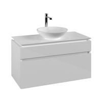 Villeroy & Boch Legato meuble sous-lavabo - 100x55cm - 2 tiroirs Blanc brillant b57200dh