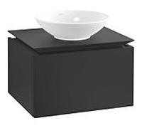 Villeroy & Boch Legato meuble sous-vasque B56700PD 60x38x50cm, Black Matt Lacquer
