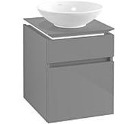 Villeroy & Boch Legato Villeroy & Boch B566L0FP 45x55x50cm, avec éclairage LED, Glossy Grey