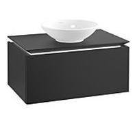 Villeroy & Boch Legato Villeroy & Boch B569L0PD 80x38x50cm, avec éclairage LED, Black Matt Lacquer